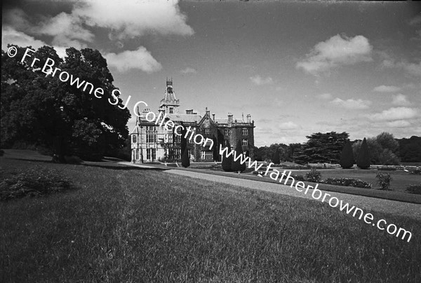 ADARE MANOR   SOUTH FRONT FROM GARDEN (WIDE ANGLE)